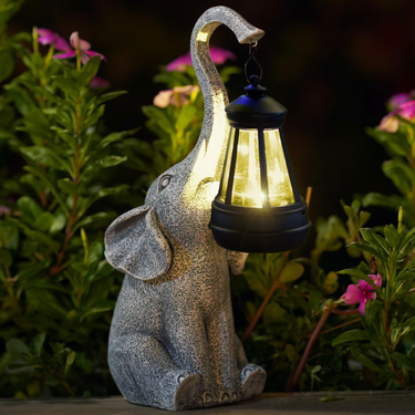 Gentle - Lampe De Jardin Avec Éléphant-Lampe Veilleuse